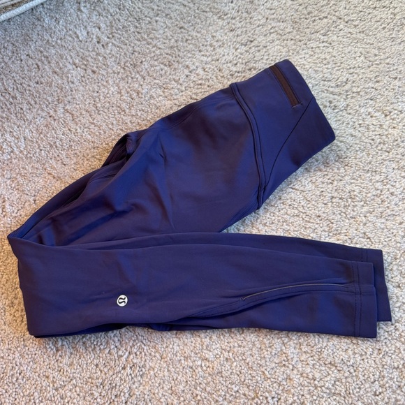 lululemon athletica Pants - Lululemon Fast as Fleece Tight 28” Dark Purple Size 2